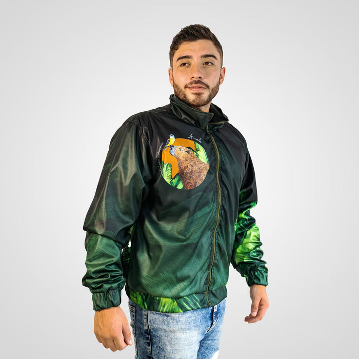 chaquetas - cortavientos - rompe vientos - fauna colombiana - capibara - chigüiro 
